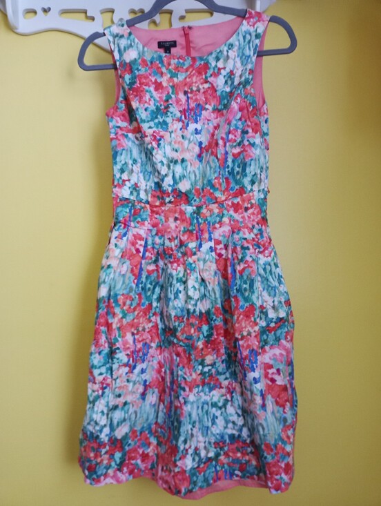 Talbots Dresses & Skirts - 2P Orange And Green Talbots Pleated Sundress
